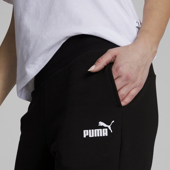 Black Puma Sweatpants with white puma logo. Brand New Size Small $55+ - Picture 1 of 7